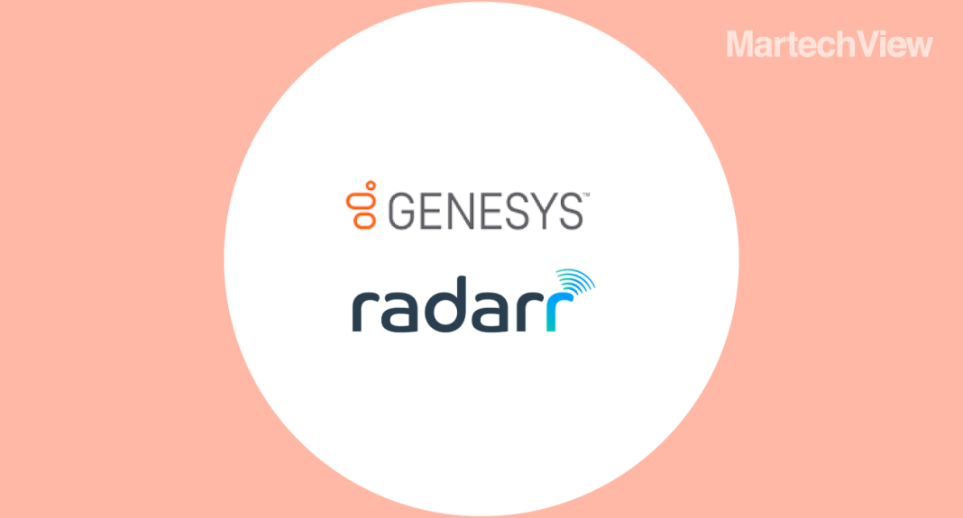 Genesys to Acquire Radarr Technologies